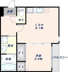 フジパレス上小阪の物件間取画像